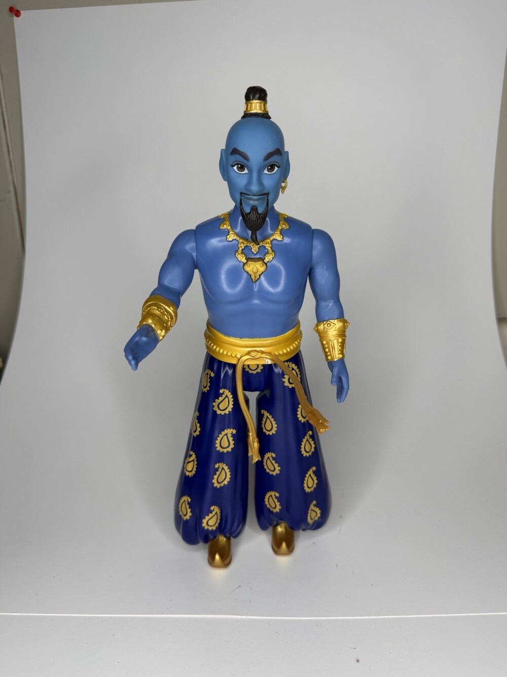 2018 Hasbro Disney's Aladdin GENIE Will Smith Talking Toy 12" T3